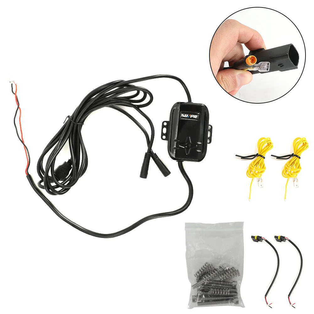 9" Rotating 3D LED Halo Headlights + 4" Fog Lights Combo Kit For 2018–2025 Jeep Wrangler JL & Gladiator JT