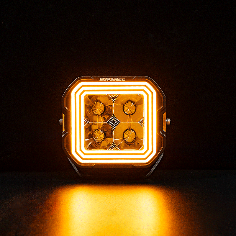 Suparee Hyper 5" LED Pod Lights w/ A-Pillar Brackets