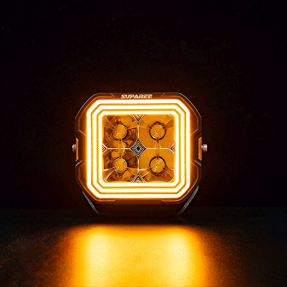 Suparee Hyper 5" LED Pod Lights w/ A-Pillar Brackets