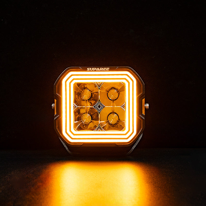 Suparee Hyper 5" LED Pod Lights w/ A-Pillar Brackets