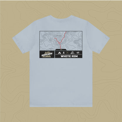 White Rim Trail - Adventure Life Trail Topographic Garment Dyed Tee