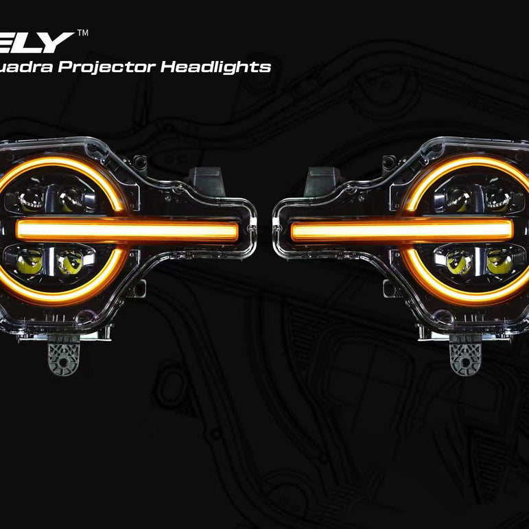 Okely - Bronco Quad Projector Dual Color Sequential Headlights