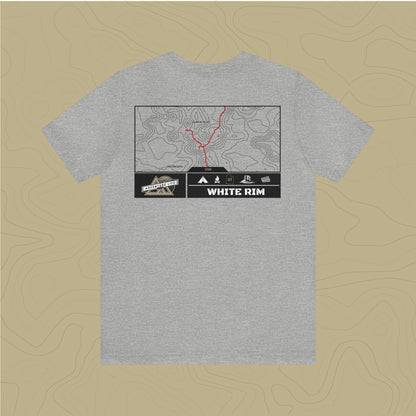White Rim Trail - Adventure Life Trail Topographic Garment Dyed Tee