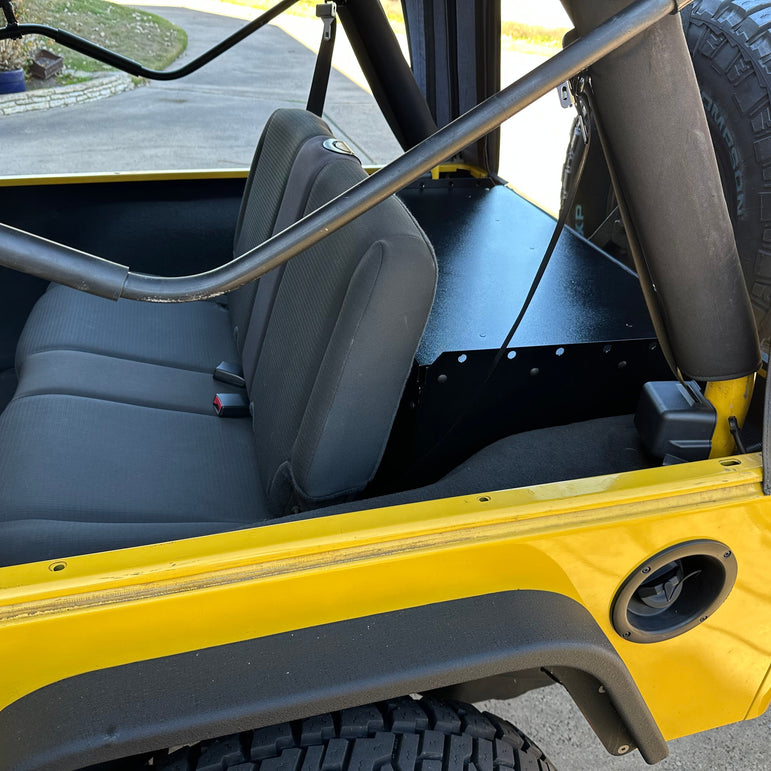 Ridgeback Jeep Security Enclosure - LJ Basic (Rear Seat Installed)
