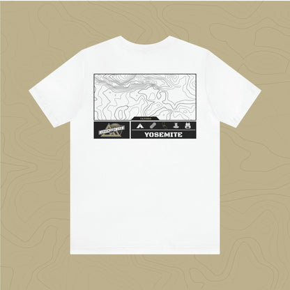 Yosemite National Park - Adventure Life Trail Topographic Garment Dyed Tee