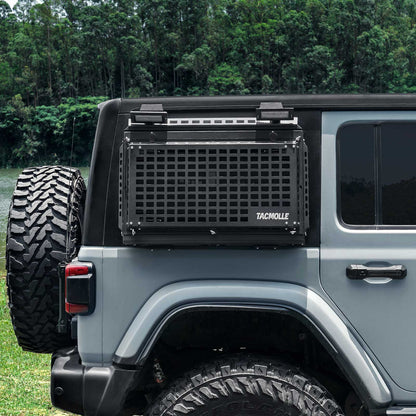 Rear Side Window Storage Box with Table for Jeep Wrangler JL