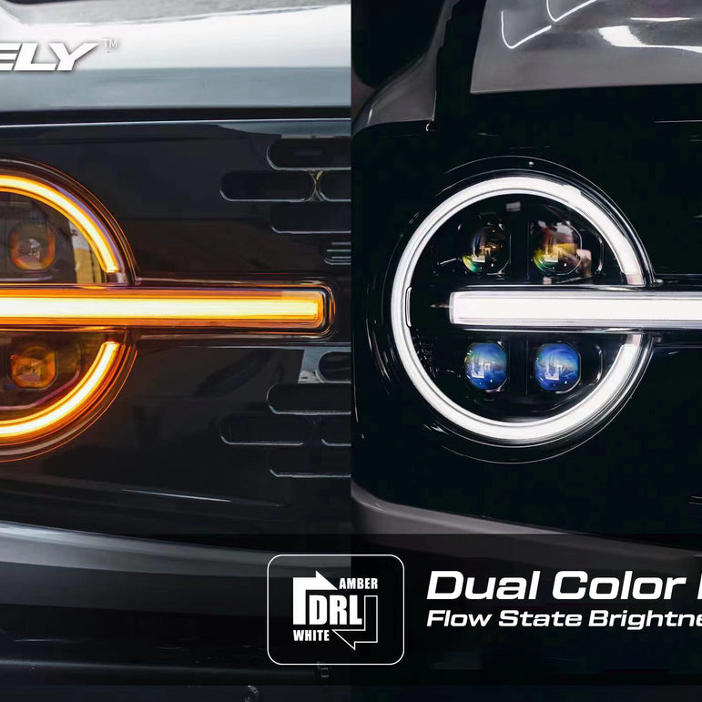 Okely - Bronco Quad Projector Dual Color Sequential Headlights