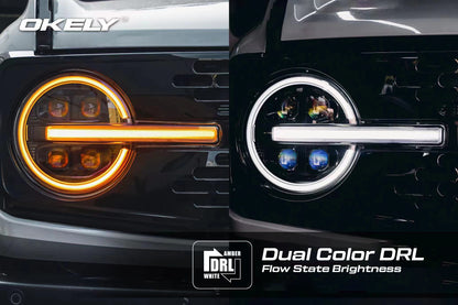 Okely - Bronco Quad Projector Dual Color Sequential Headlights