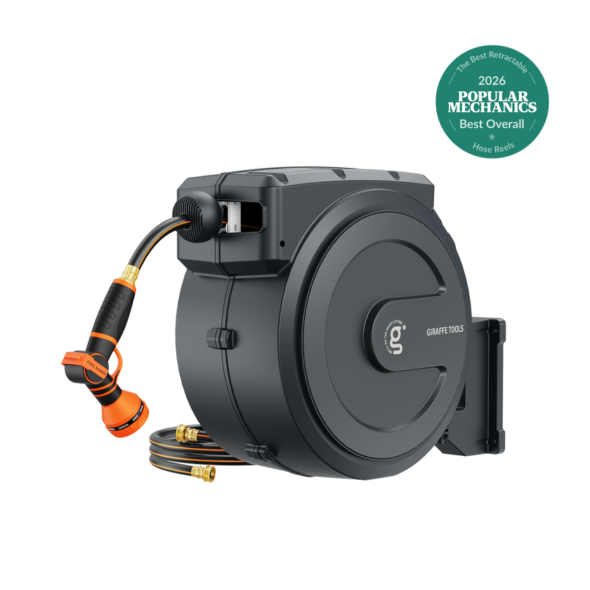 Retractable Garden Hose Reel-1/2in-130ft
