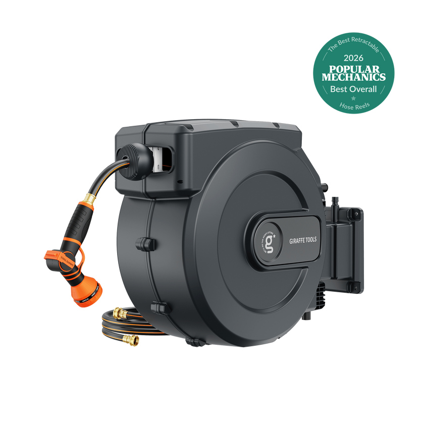 Retractable Garden Hose Reel-5/8 in-115ft