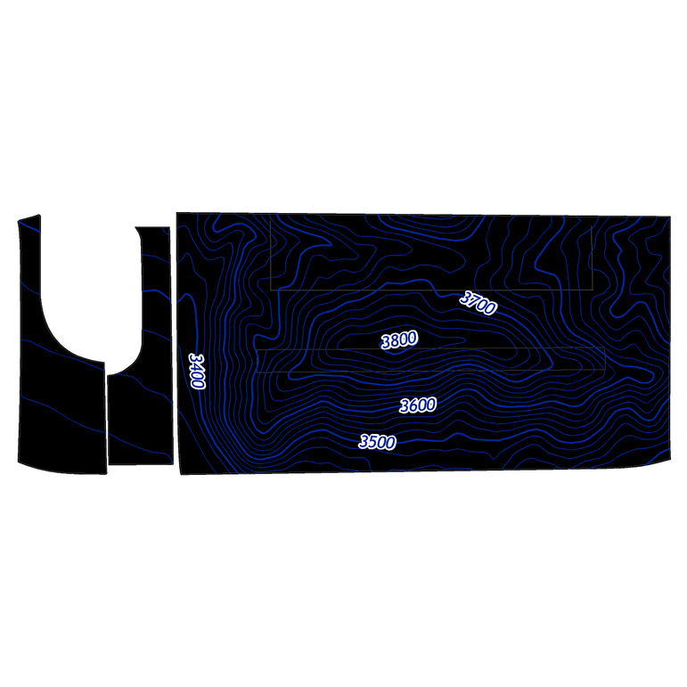 Topo 3 Piece Dash Kit (Printed Series) - 2021+ Bronco