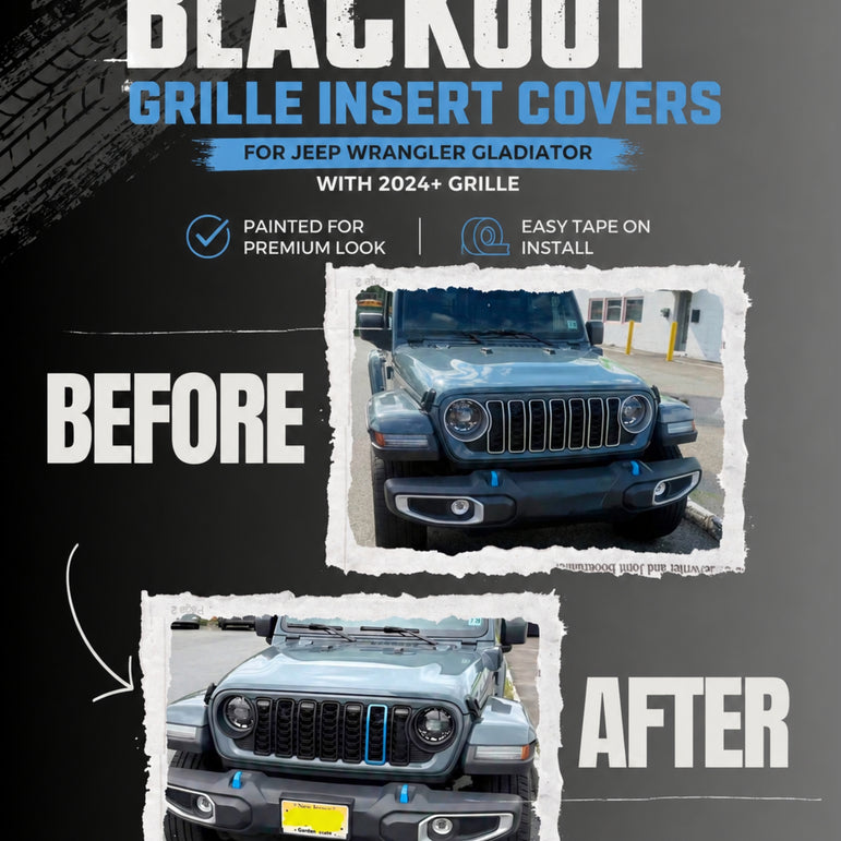 Blackout Insert Covers fits JL/JT 24+ Grille * Silver Delete