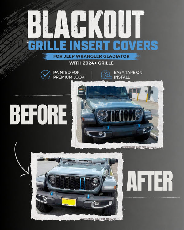 Blackout Insert Covers fits JL/JT 24+ Grille * Silver Delete
