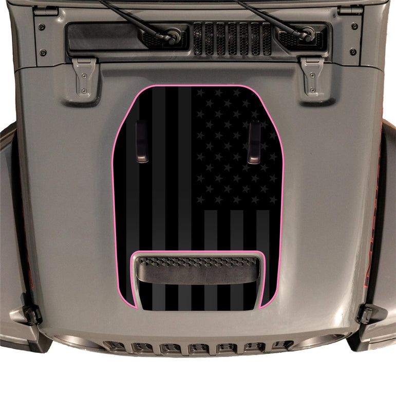Hood Graphic for Wrangler 392 | Black Flag