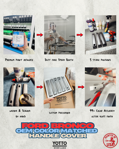 Ford Bronco OEM Color-Matched Door Handle Cover *Secure Fit