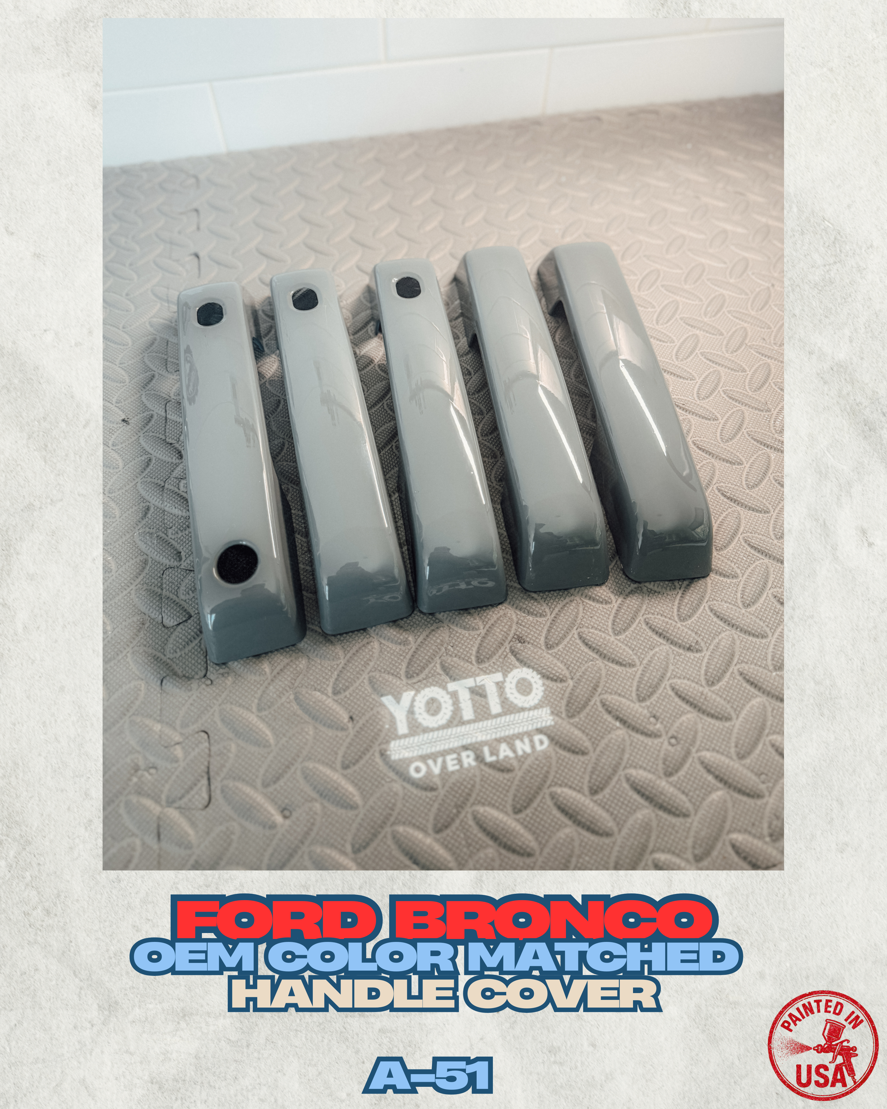 Ford Bronco Paint-Matched Handle Covers With Smart Entry *Seamless Fitment