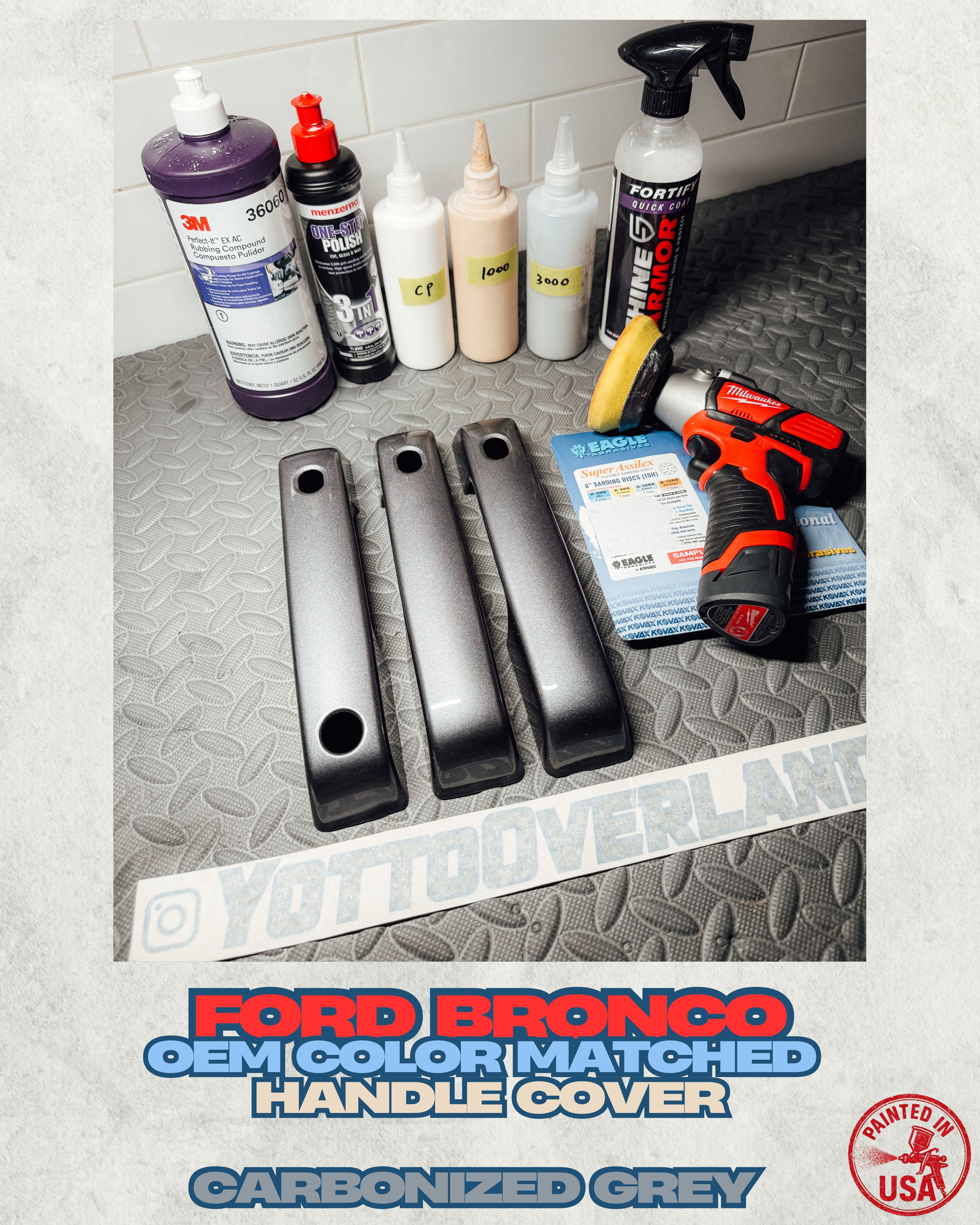 Ford Bronco Paint-Matched Handle Covers With Smart Entry *Seamless Fitment