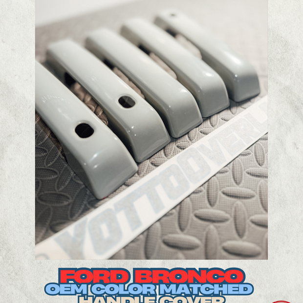 Ford Bronco Painted Handle Covers With Smart Entry