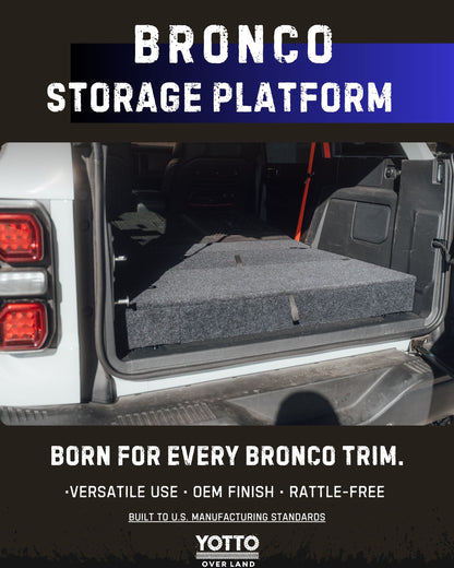 Ultralight Alu Cargo Storage Platform for Ford Bronco 21+ All Models