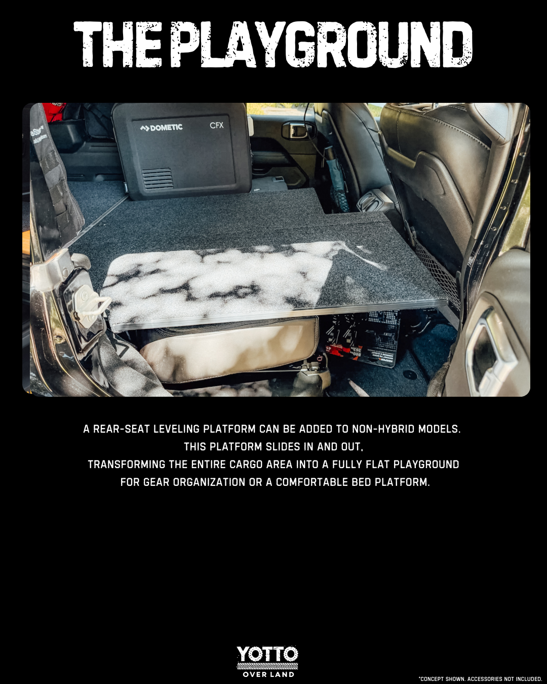 Tough Aluminum Drawer System for Jeep Wrangler JL w/ Slide-Out Bamboo Table & Fridge Mount