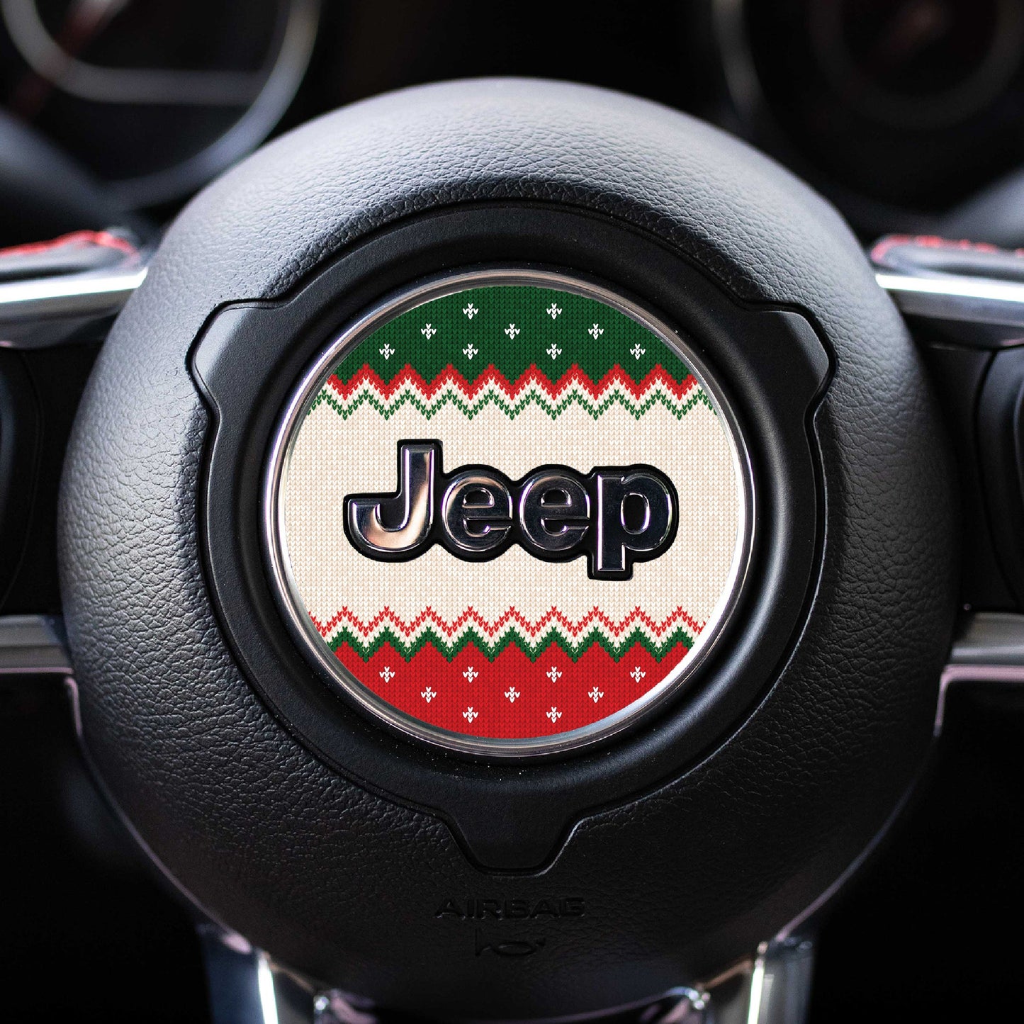 Winter Collection // Steering Wheel Decal for Jeep // Limited Edition Seasonal Prints