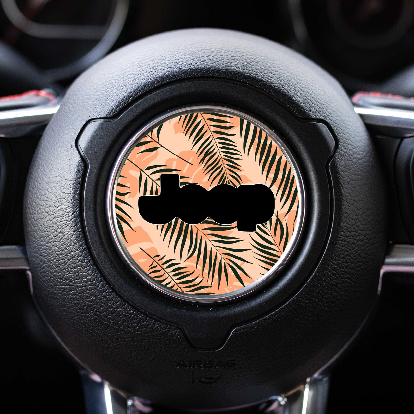 Floral Steering Wheel Decal for Jeep