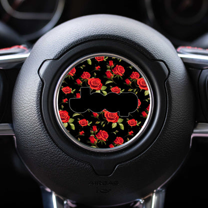 Floral Steering Wheel Decal for Jeep