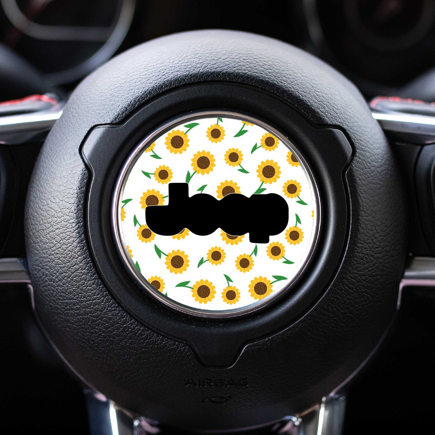 Floral Steering Wheel Decal for Jeep