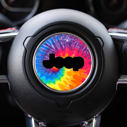 Tie Dye Steering Wheel Decal for Jeep