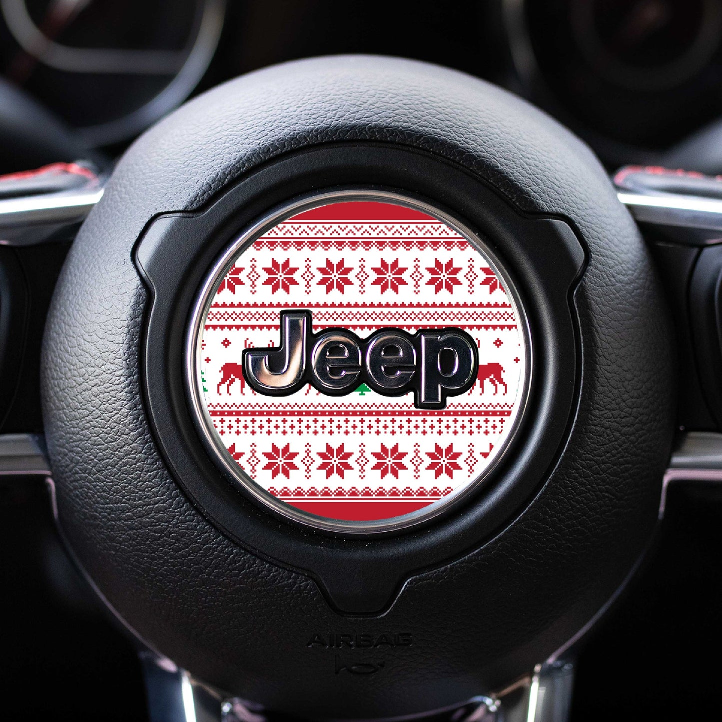 Winter Collection // Steering Wheel Decal for Jeep // Limited Edition Seasonal Prints