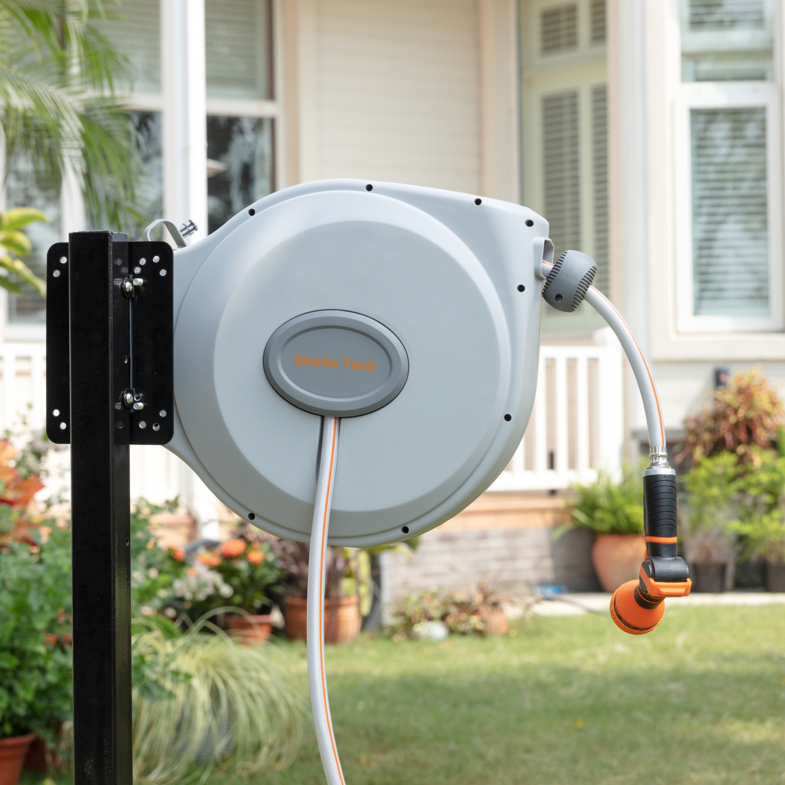 Retractable Garden Hose Reel-5/8 in-65ft