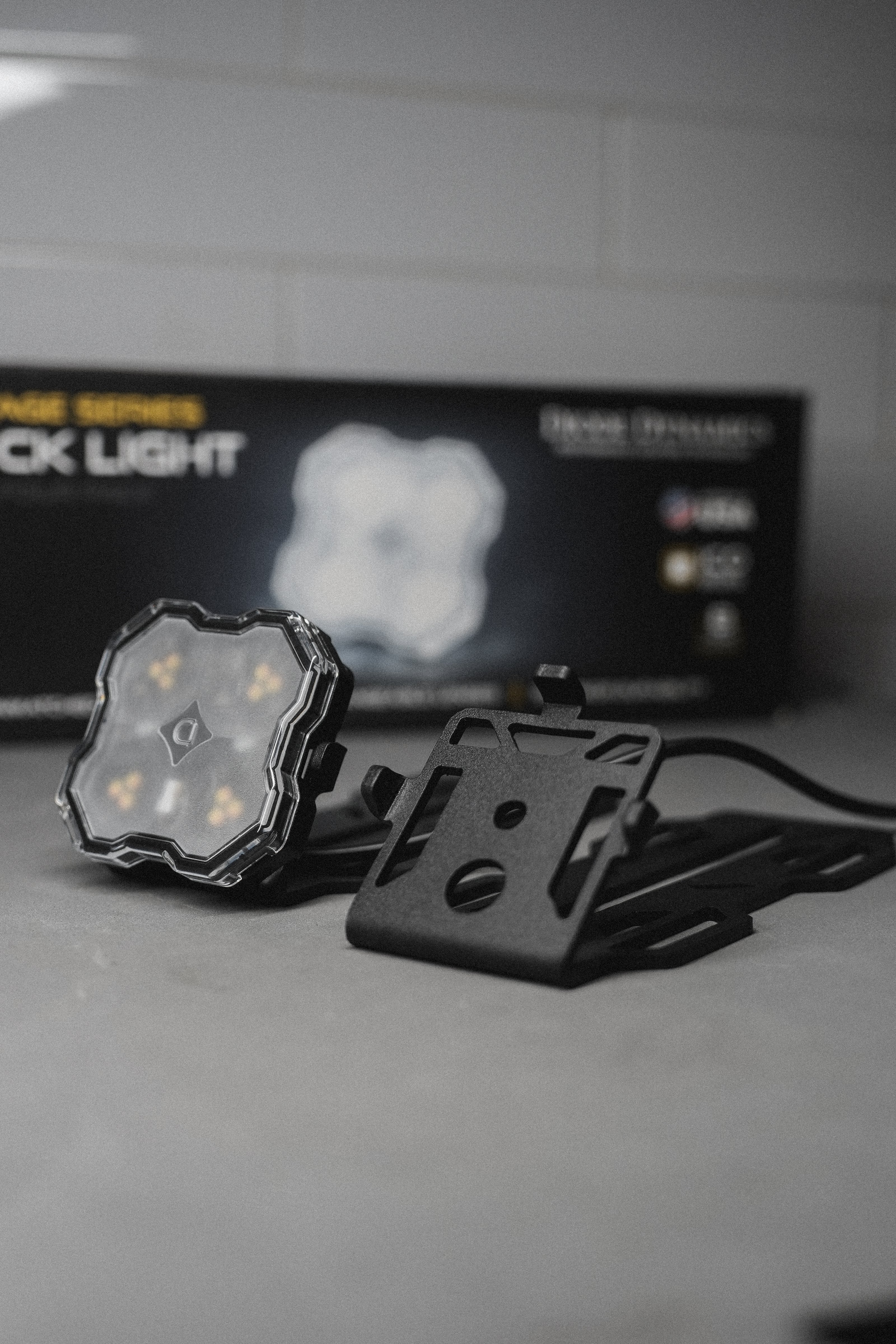 Diode Dynamics Rock Light Roof Rack Mounting Bracket – 60° Tilt & Pan Adjustable *Rebate