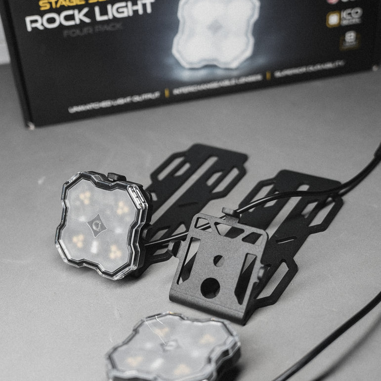 Diode Dynamics Rock Light Roof Rack Mounting Bracket – 60° Tilt & Pan Adjustable *Rebate
