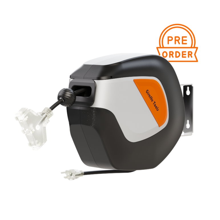 Retractable Extension Cord Reel-12/14/16 AWG