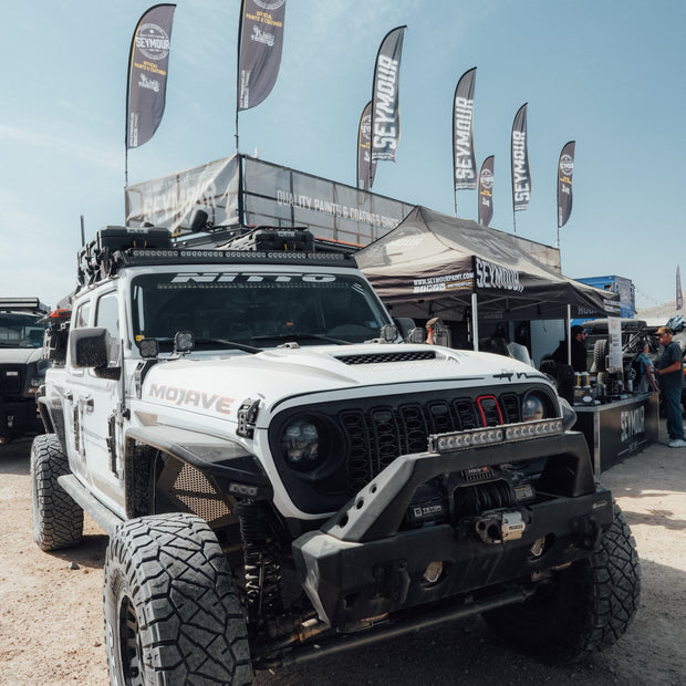 Willys-Style Two-Tone Raptorized/Satin Grille fits Wrangler JL/ GladiatorJT