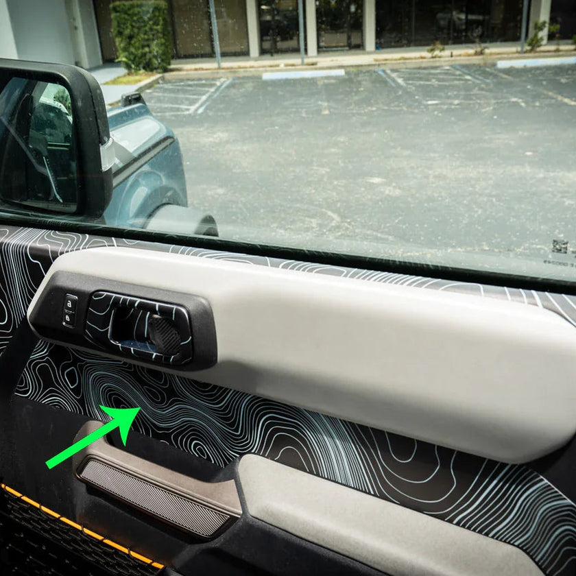 Topographic Upper Door Overlay Kit (Printed Series) - 2021+ Bronco 4 Door