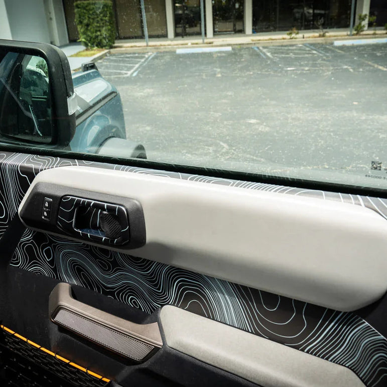 Topographic Upper Door Overlay Kit (Printed Series) - 2021+ Bronco 4 Door