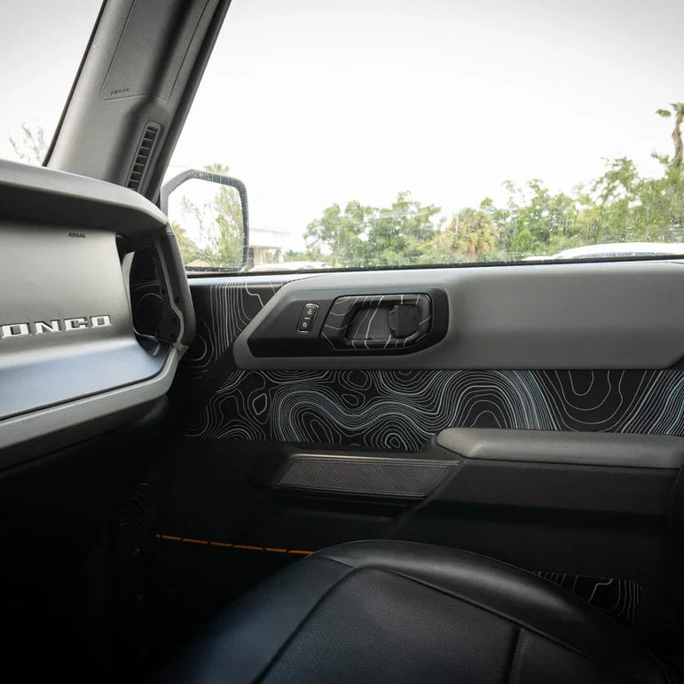 Topographic Upper Door Overlay Kit (Printed Series) - 2021+ Bronco 4 Door