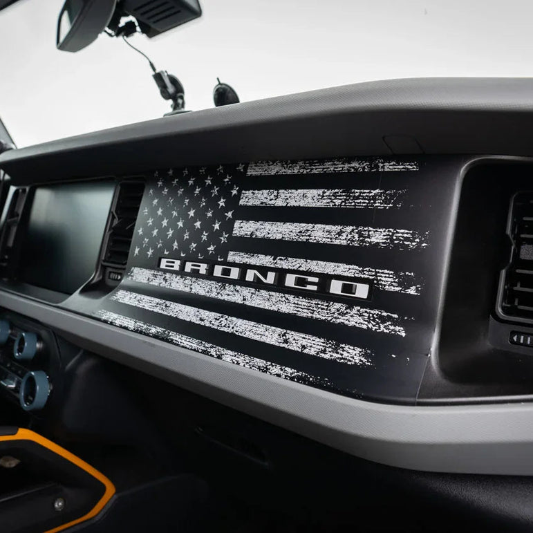 Freedom Series American Flag Dash Overlay - 2021+ Bronco