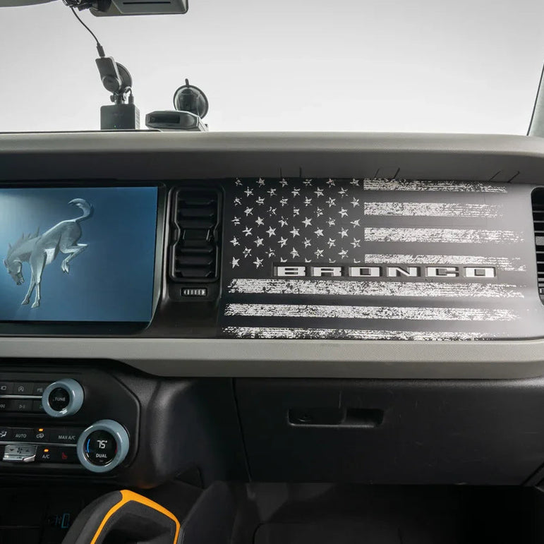 Freedom Series American Flag Dash Overlay - 2021+ Bronco
