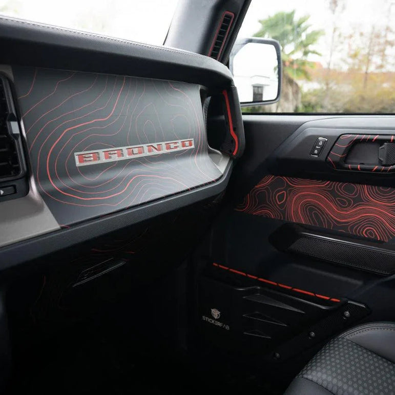 Topo 3 Piece Dash Kit (Printed Series) - 2021+ Bronco