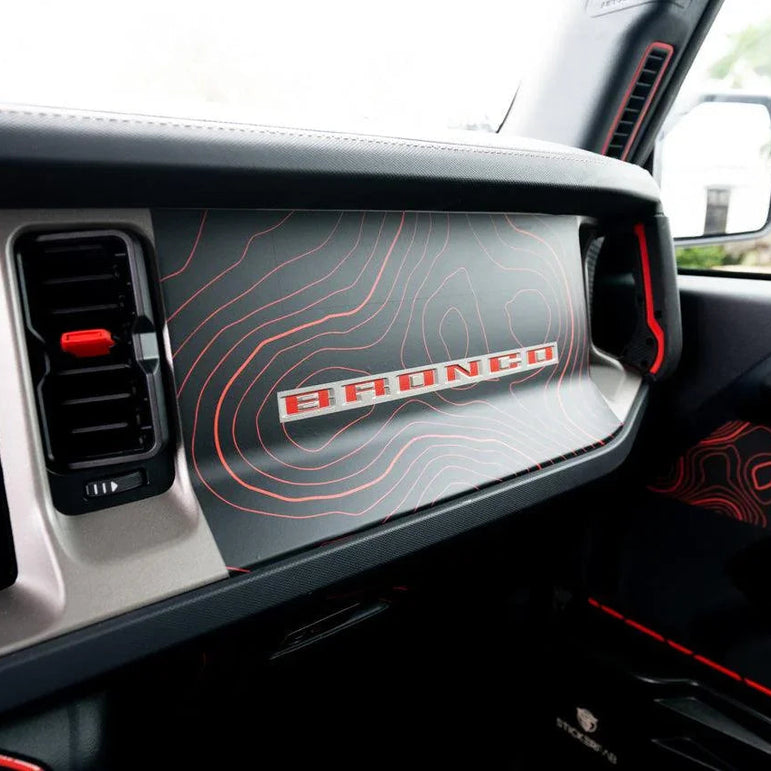 Topo 3 Piece Dash Kit (Printed Series) - 2021+ Bronco