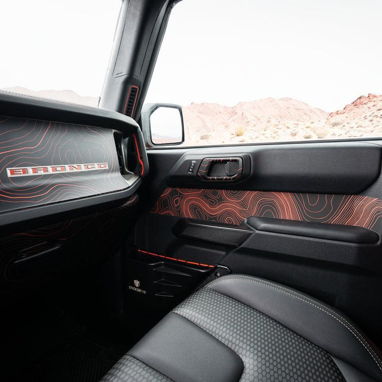 Topo 3 Piece Dash Kit (Printed Series) - 2021+ Bronco