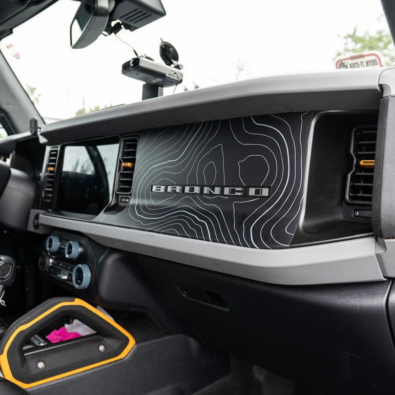Topo 3 Piece Dash Kit (Printed Series) - 2021+ Bronco