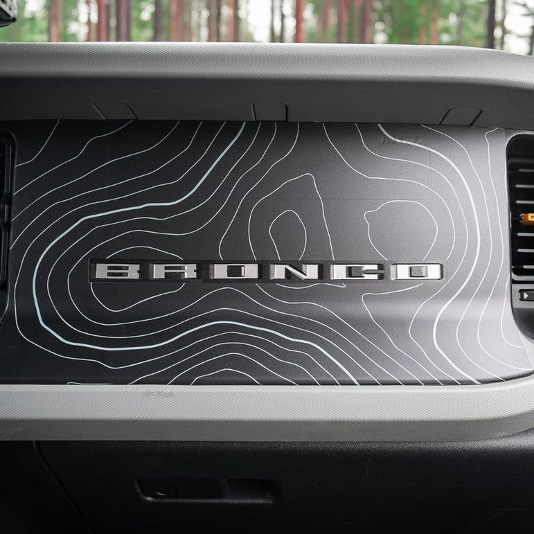 Topo 3 Piece Dash Kit (Printed Series) - 2021+ Bronco