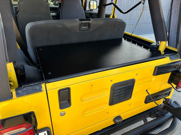 Ridgeback Jeep Security Enclosure - LJ Basic (Rear Seat Installed)