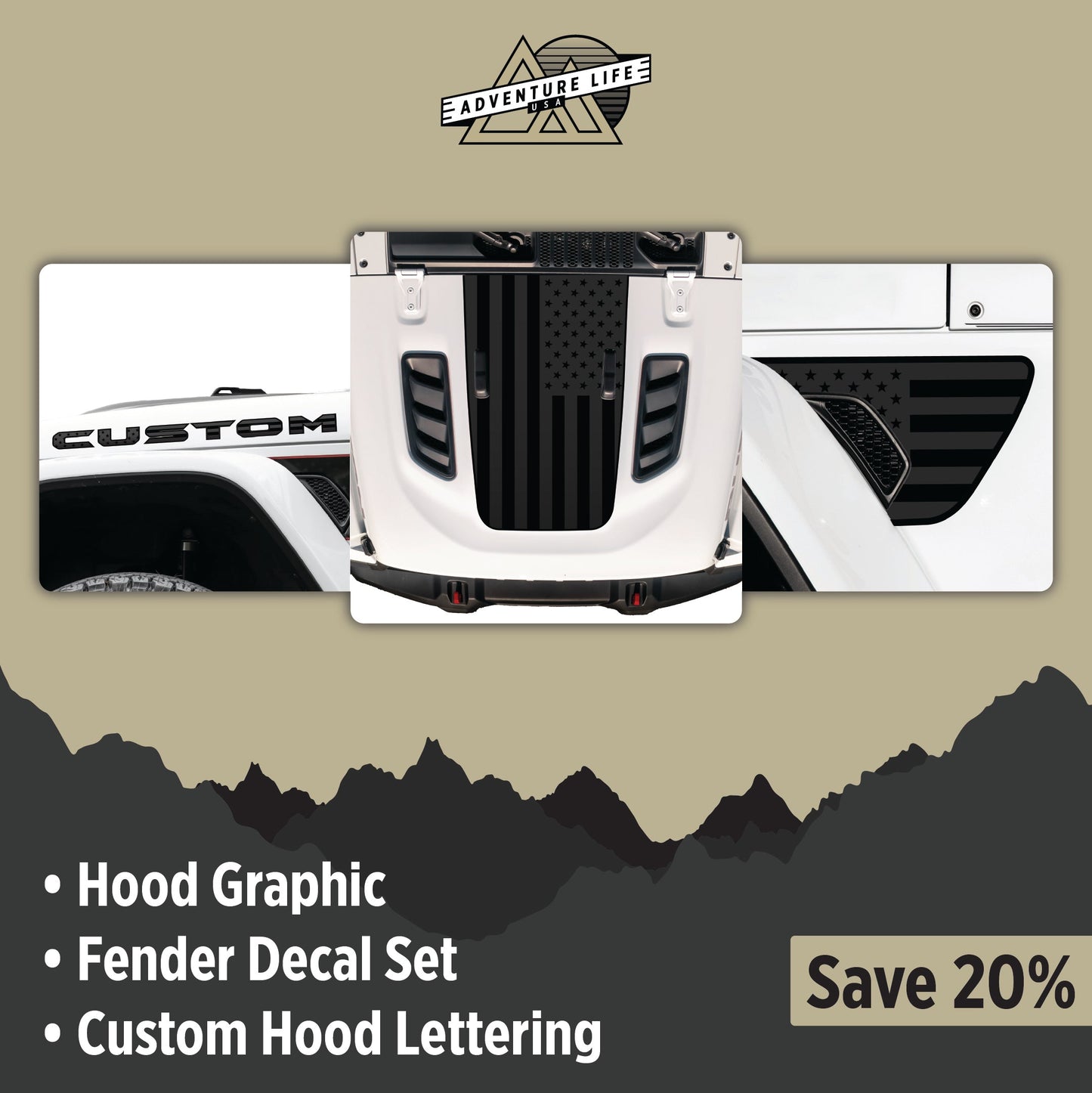 Graphic Kit for Wrangler JL RUBICON