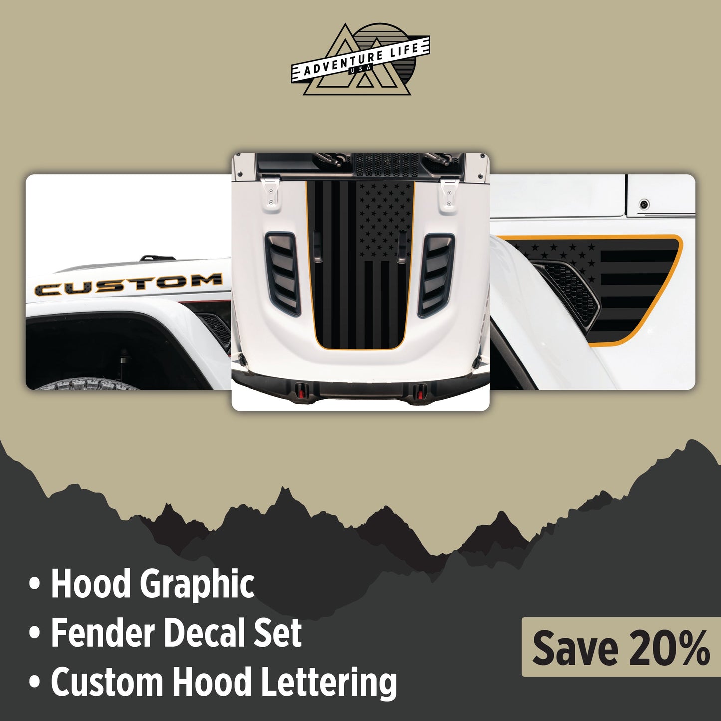 Graphic Kit for Wrangler JL RUBICON