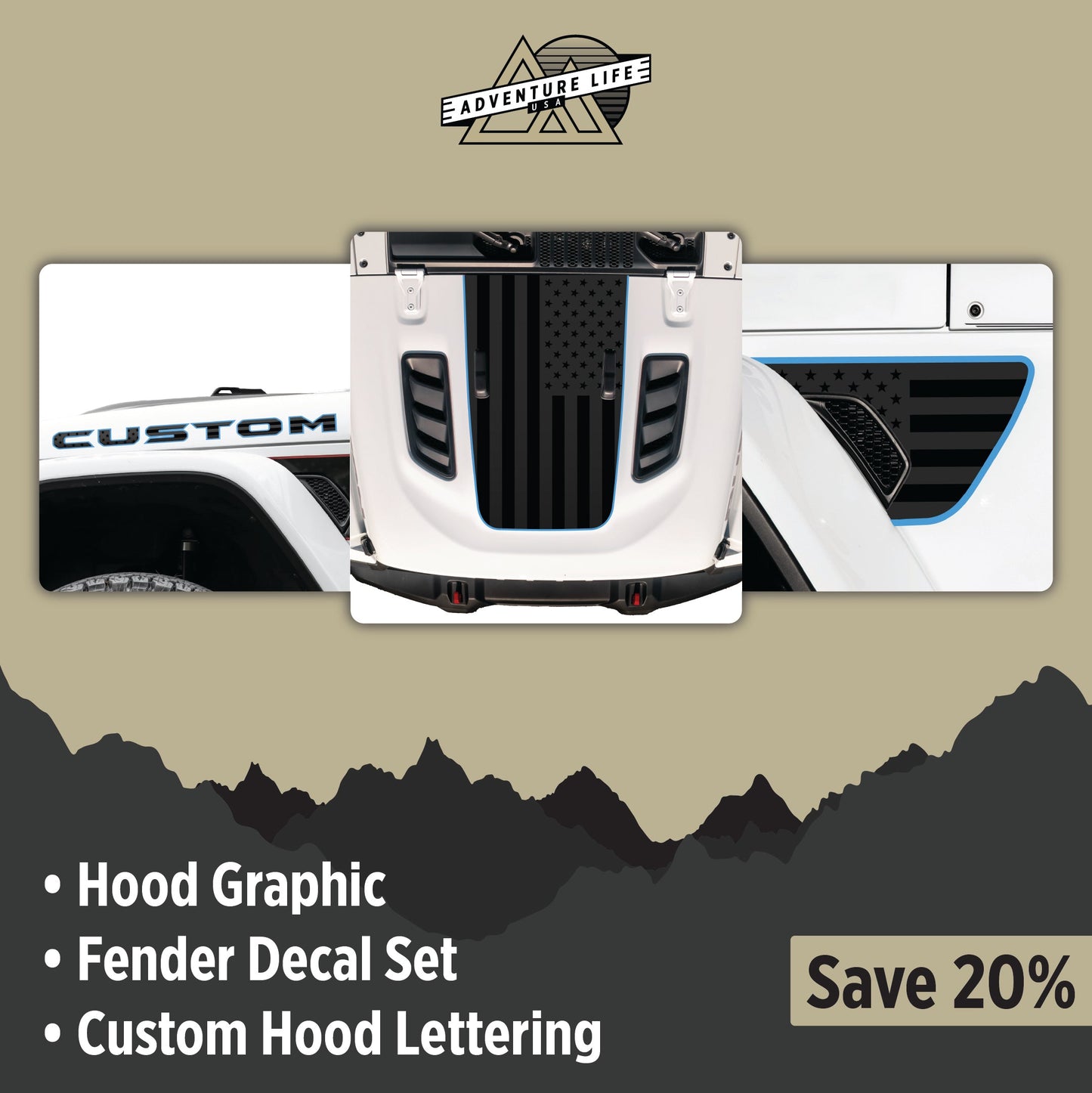 Graphic Kit for Wrangler JL RUBICON