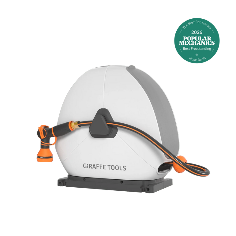 Ground-Mounted Retractable Hose Reel 82ft-130ft